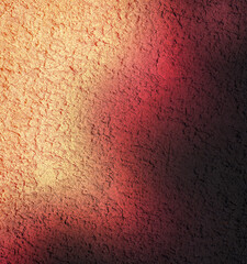 grunge background with plaster texture in black and orange