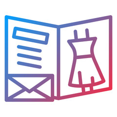 Fashion Newsletter Icon Style