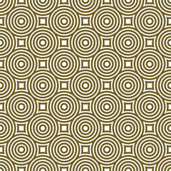 Seamless geometric pattern. Circles ornament . Five circles