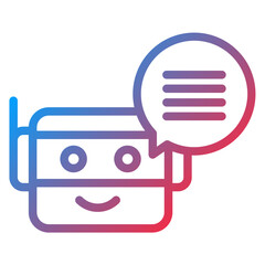 Smart Chat Bot Icon Style