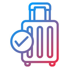 Checked Baggage Icon Style