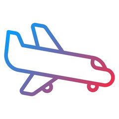 Domestic Flight Icon Style