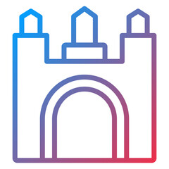 Dubai Gate Icon Style