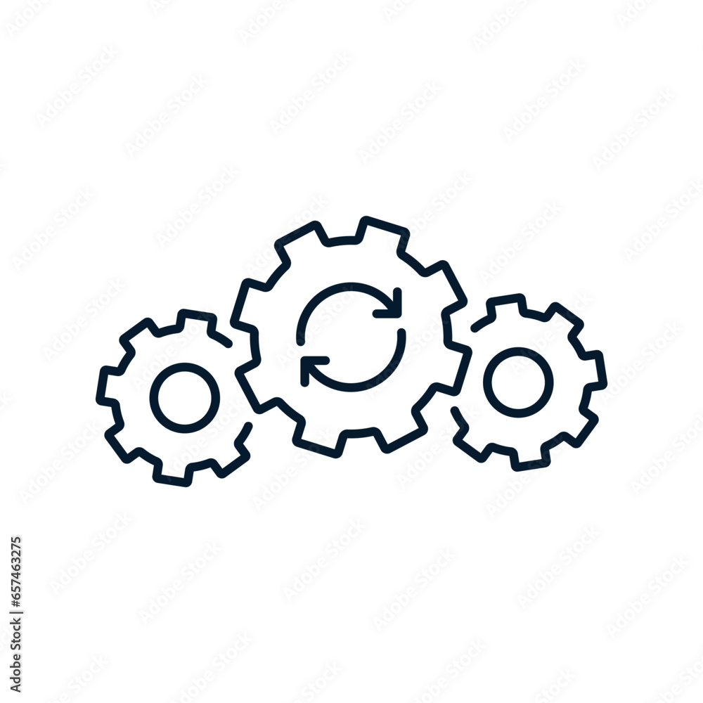 Poster development process concept. today icon isolated on white background.