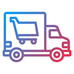 Groceries Delivery Icon Style