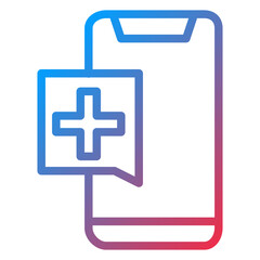 Telemedicine Icon Style
