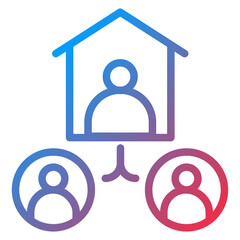 Remote Business Icon Style