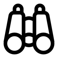 binocular line icon