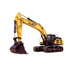 excavator isolated on white excavator on a white background 