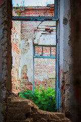 the abandoned architecture of the ruin