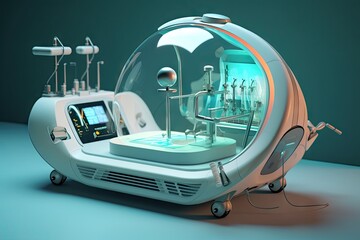 Obraz premium Modern medical equipment of the future