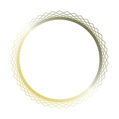 luxury golden circle frame