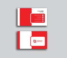 vector minimal business card design. simple modern business card template. corporate visiting card design template