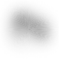 Abstract halftone wave dotted background. Halftone pattern, dot, circle. Vector modern optical halftone pop art texture for poster, business card, cover, label mock-up, sticker