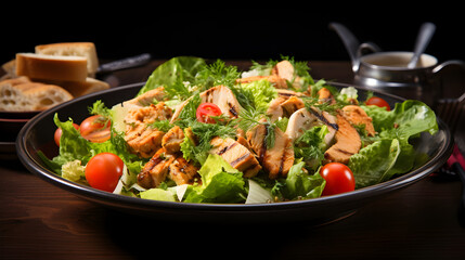 Classic Salad with Grilled Chicken