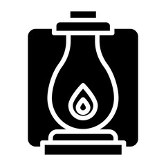 Solid Oil Lamp icon