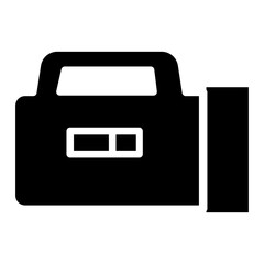 Obraz premium Solid Torch light icon