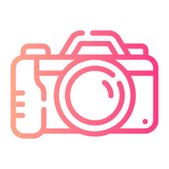dslr camera Line Gradient Icon