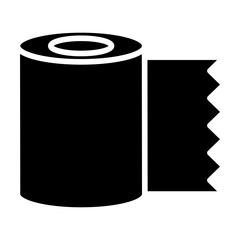 Solid Tissue roll icon