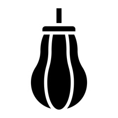 Solid Punching ball icon