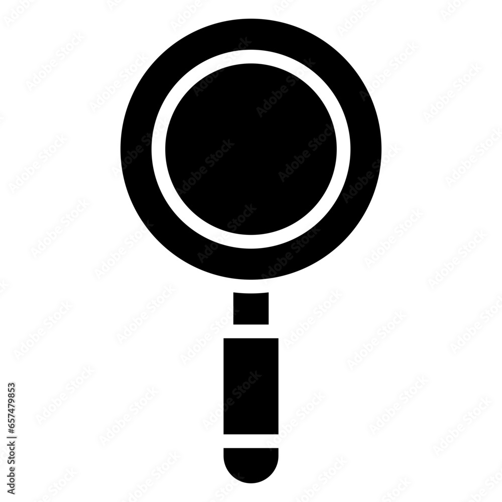 Sticker Solid Magnifier icon