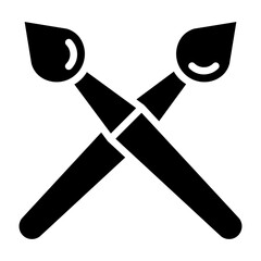 Solid Paint Brush icon