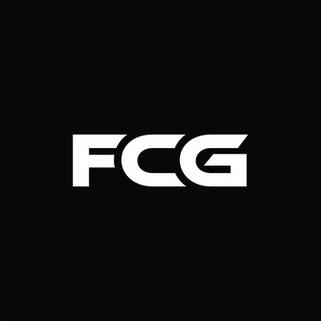 Monogram Letter FCG Logo Design Vector