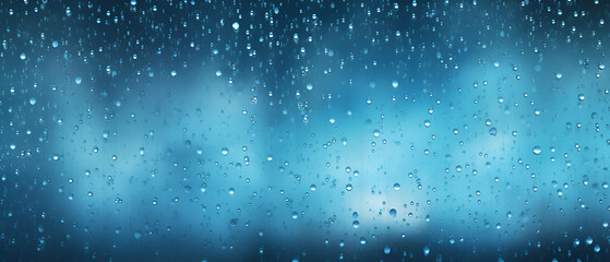 Fototapeta na wymiar Falling Rain Drops on the Window, Generative AI