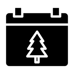 Solid Xmas Calendar icon