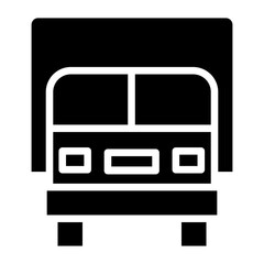 Solid Delivery truck icon