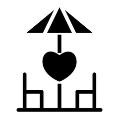 Solid Dinner table icon