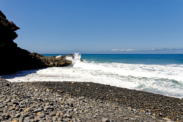 Beach Playa de los Muertos in Ajuy, Fuerteventura, Canary Islands, Spain