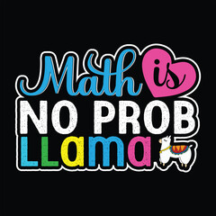 Llama t-shirt design, Llama typography, Llama related quotes elements

