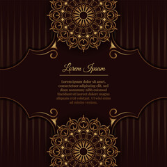 Luxury background with mandala ornament