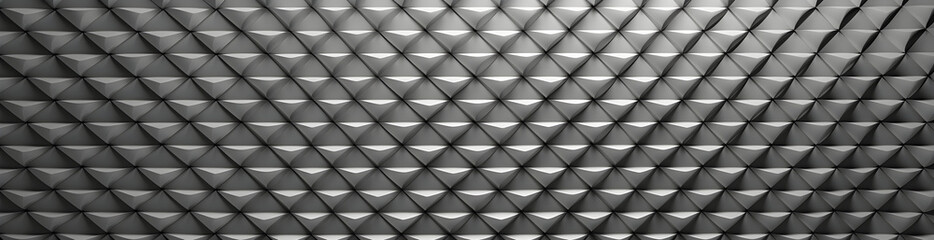 Seamless white black squre polygon background pattern - polygonal - gray wallpaper
