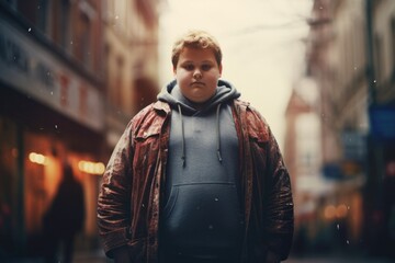 Fototapeta premium Kids Obesity concept background