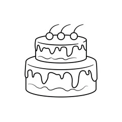 illustration of cake