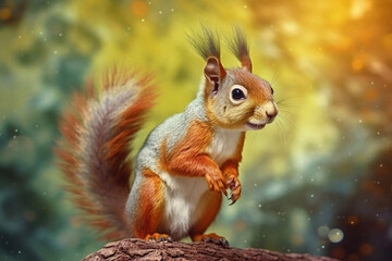 Squirrel animal in the wild.