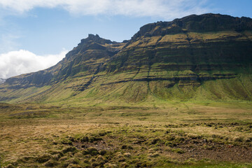 Mt. Kirkjufell and Kirkjufellsfoss Waterfall