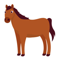 Farm Animals Illustration Set - Horse