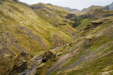 Múlagljúfur Canyon and Waterfalls in Iceland