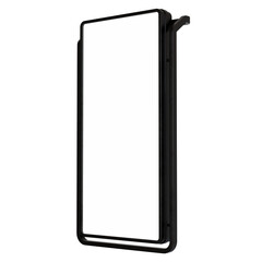 Blank wall mounted street shop advertisement signs.