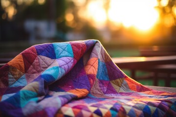 Colorful quilt background