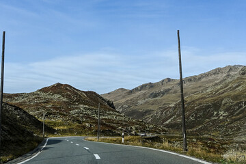 Flüela, Flüelapass, Alpen, Passhöhe, Passstrasse, Bergstrasse, Steinschlag, Felsen, Wanderweg,...