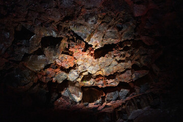 Raufarhólshellir Lava Tunnel in Iceland
