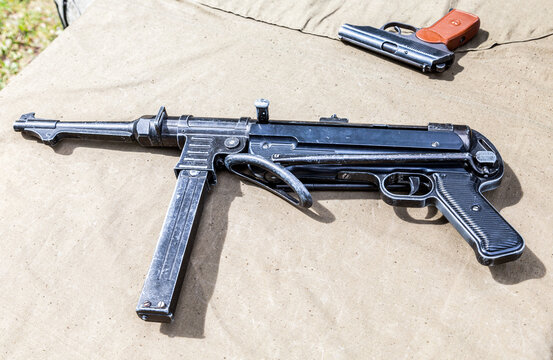 German submachine gun Schmeisser Mp40 from World War II