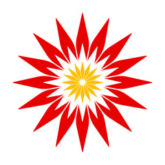 ikona symbolu kwiatu, ilustracja wektorowa