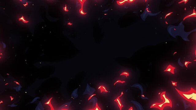 Cartoon fire graphics, anime fire background