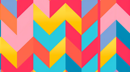 2d illustration colourful octago elements seamless pattern