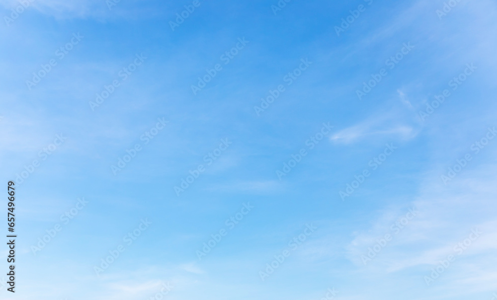 Canvas Prints blue sky background and white clouds soft focus, and copy space horizontal shape.